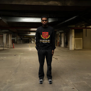SIARR Motor Sport L/S Black T-Shirt