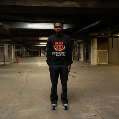 SIARR Motor Sport L/S Black T-Shirt