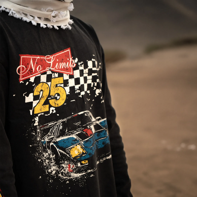 SIARR No Limits L/S Washed Black T-Shirt
