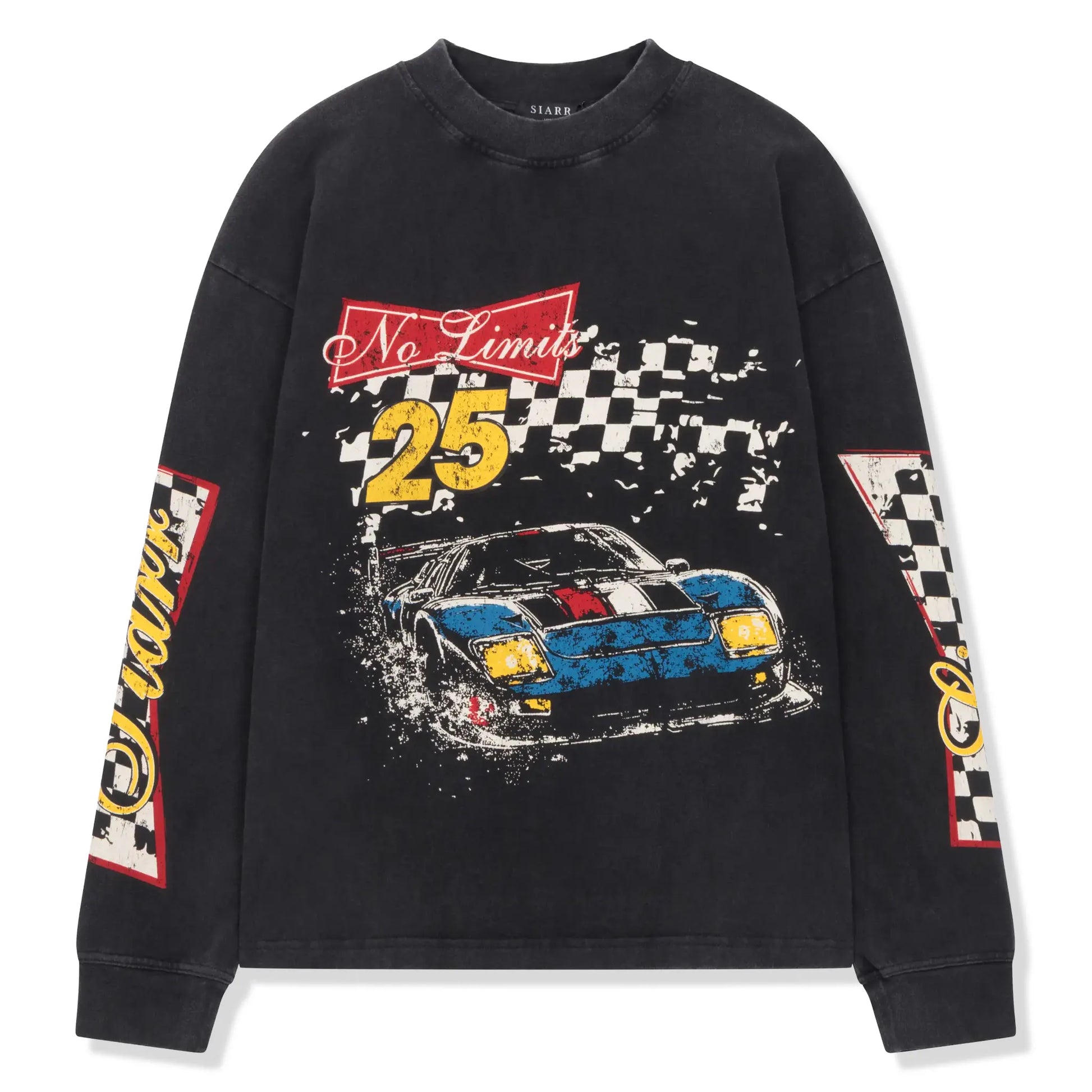 SIARR No Limits L/S Washed Black T-Shirt