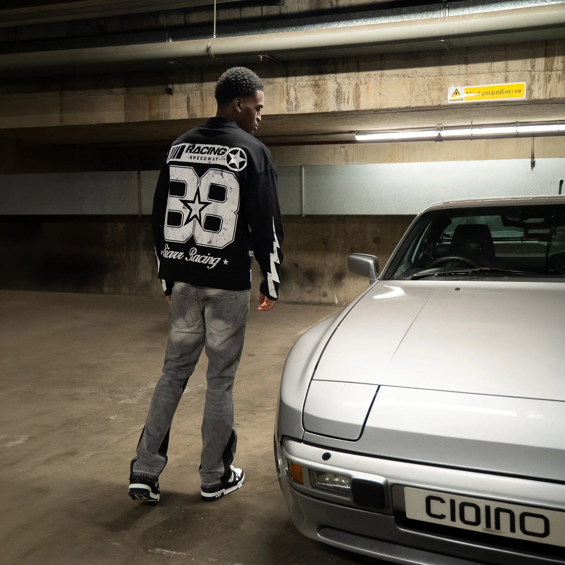 SIARR Speedway L/S Black T-Shirt