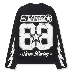 SIARR Speedway L/S Black T-Shirt