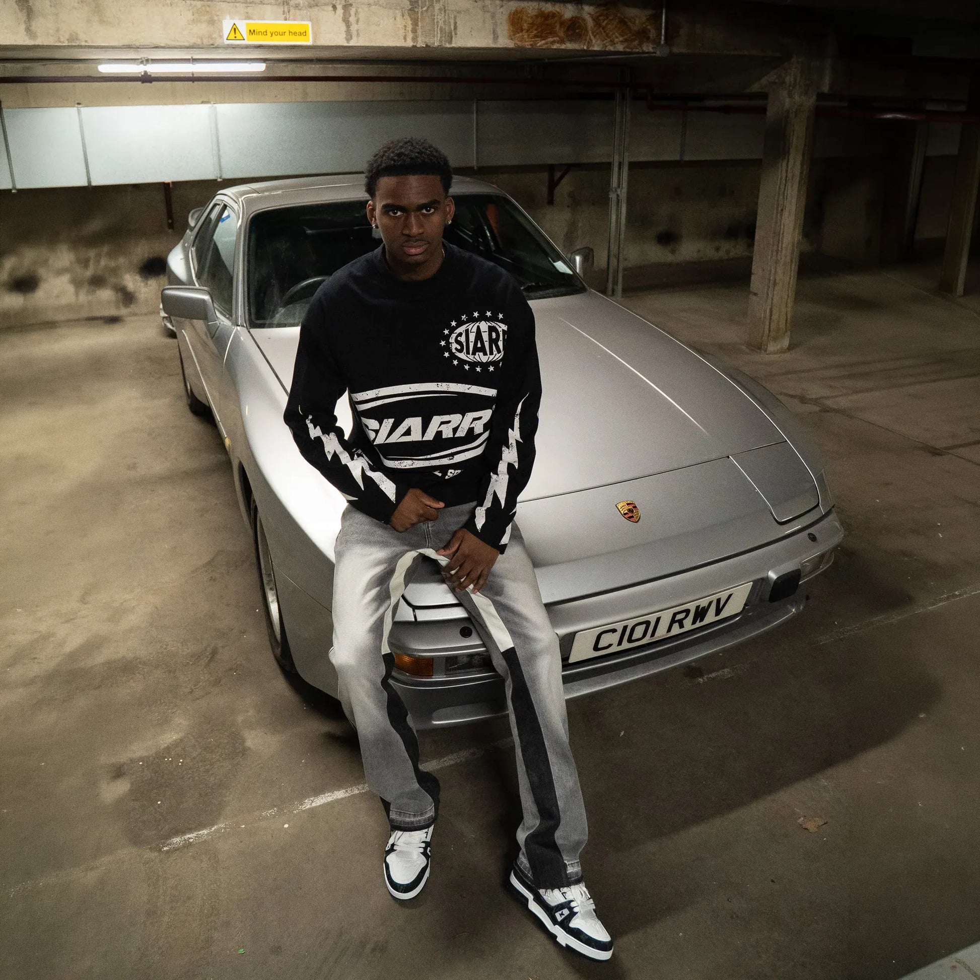 SIARR Speedway L/S Black T-Shirt
