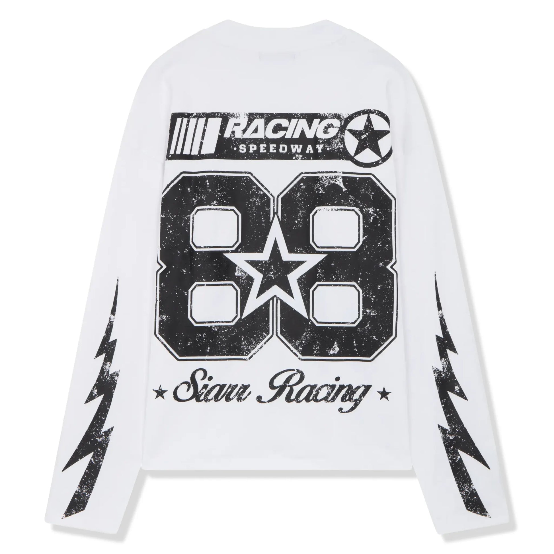 SIARR Speedway L/S White T-Shirt
