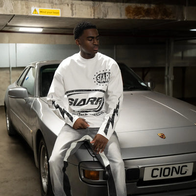 SIARR Speedway L/S White T-Shirt