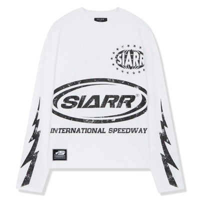 SIARR Speedway L/S White T-Shirt