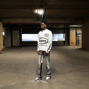 SIARR Speedway L/S White T-Shirt