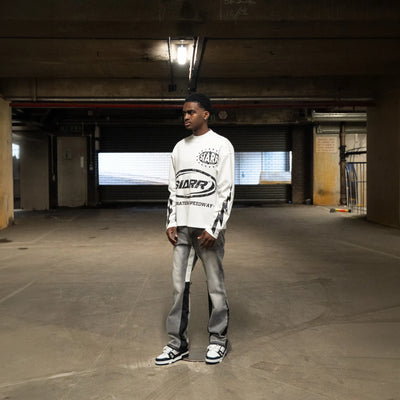 SIARR Speedway L/S White T-Shirt