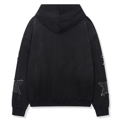 SIARR Star Washed Black Hoodie