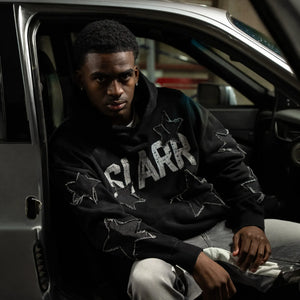 SIARR Star Washed Black Hoodie