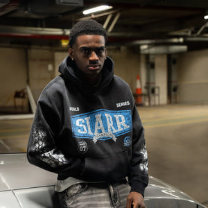 SIARR World Series Washed Black Hoodie