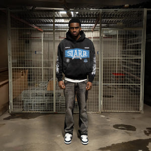 SIARR World Series Washed Black Hoodie