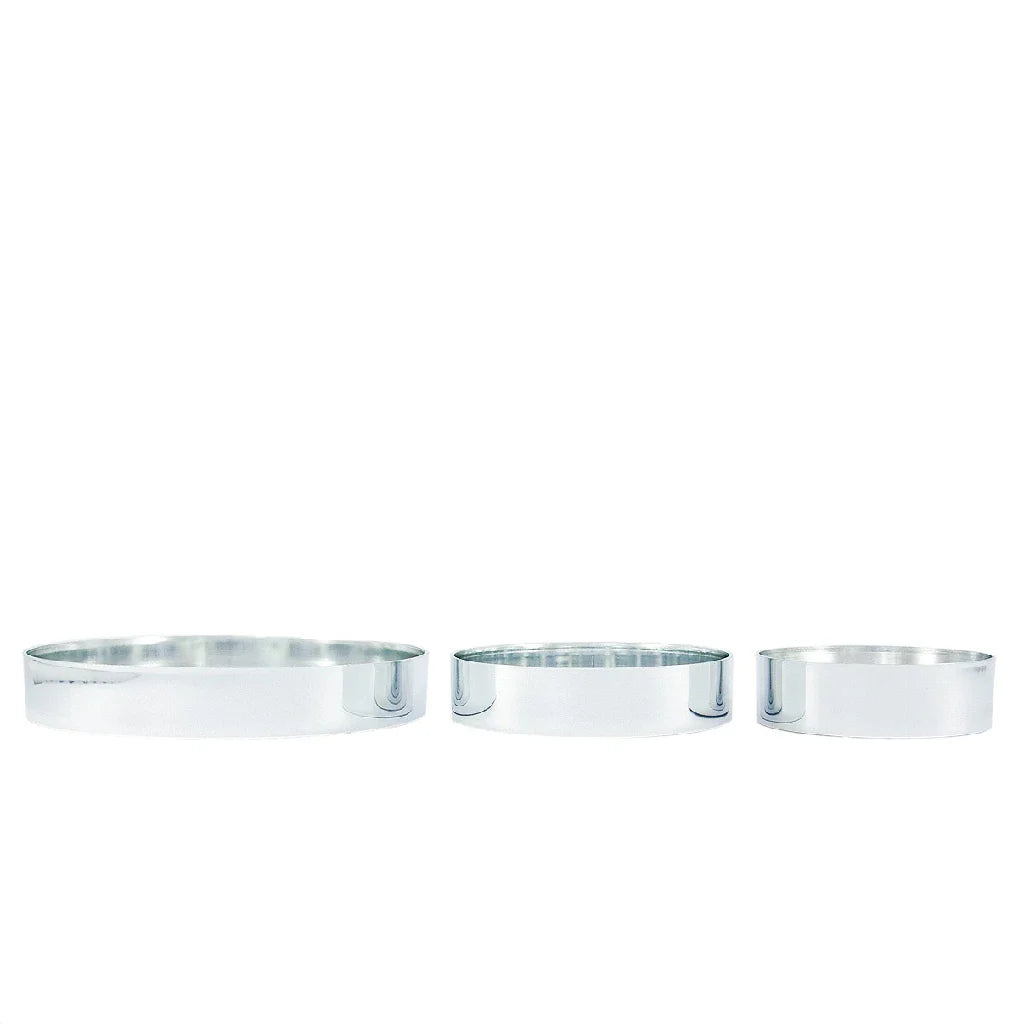 Silver Flower Design Tray