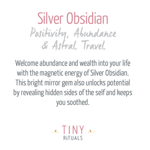 Silver Obsidian Pyramid