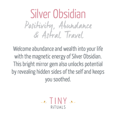 Silver Obsidian Sphere with Tripod