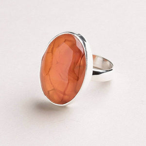 Carnelian Gemstone Ring