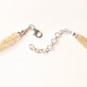 Citrine Double Strand Bead Necklace
