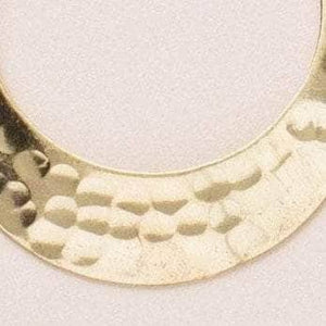 Fair Trade Lunar Crescent Earrings - Gold Tone