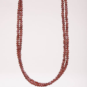 Garnet Double Strand Bead Necklace