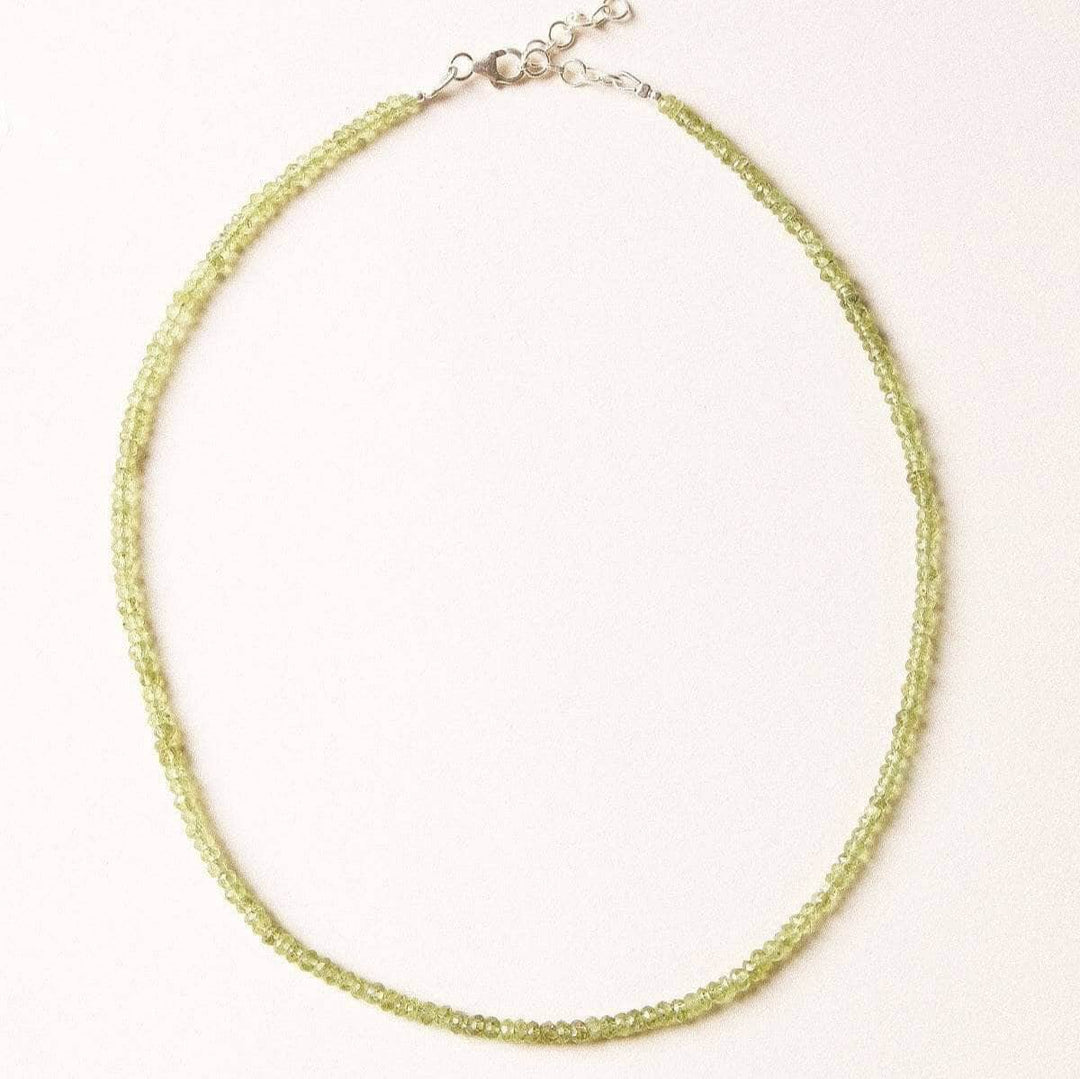 Peridot Bead Necklace