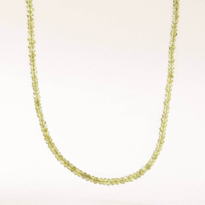 Peridot Bead Necklace