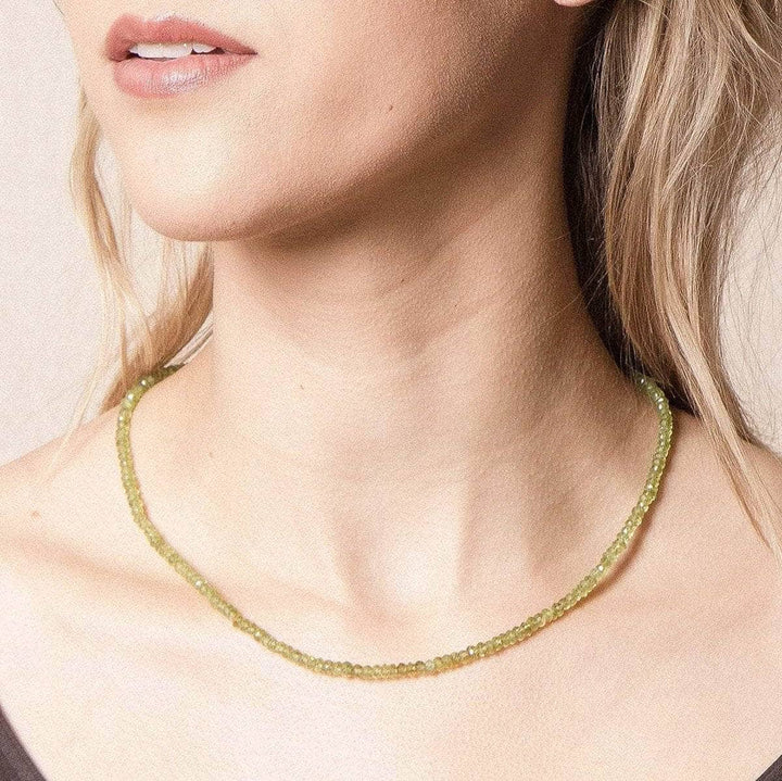 Peridot Bead Necklace