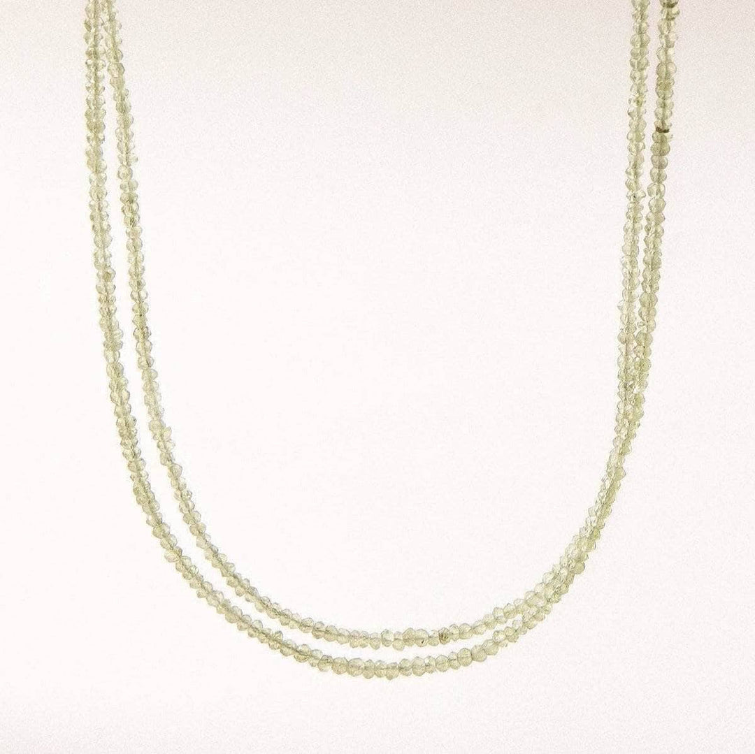 Peridot Double Strand Bead Necklace