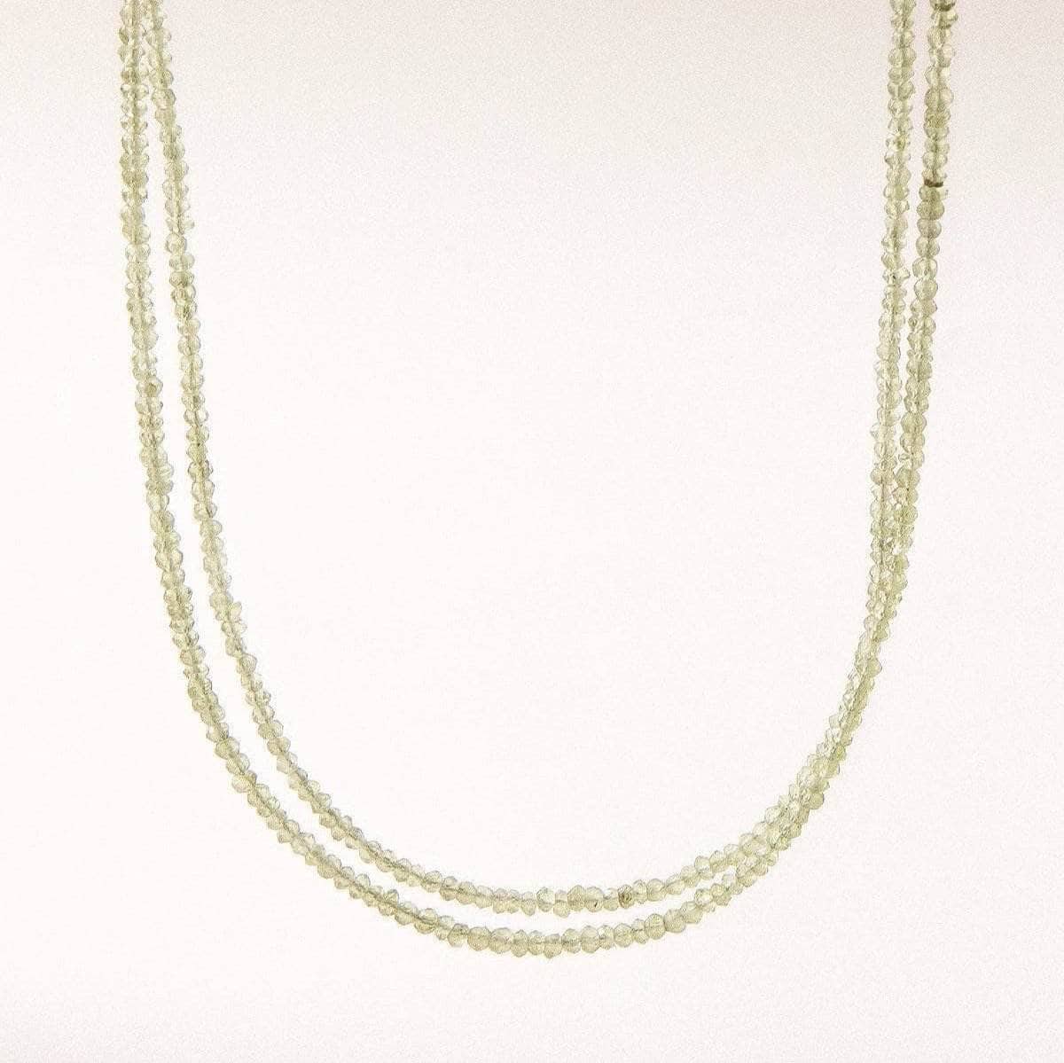 Peridot Double Strand Bead Necklace