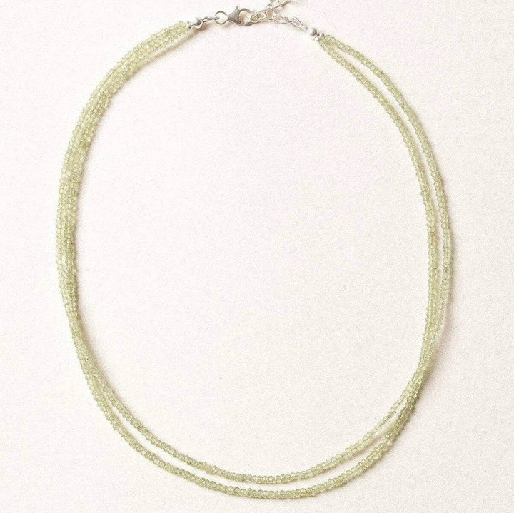 Peridot Double Strand Bead Necklace