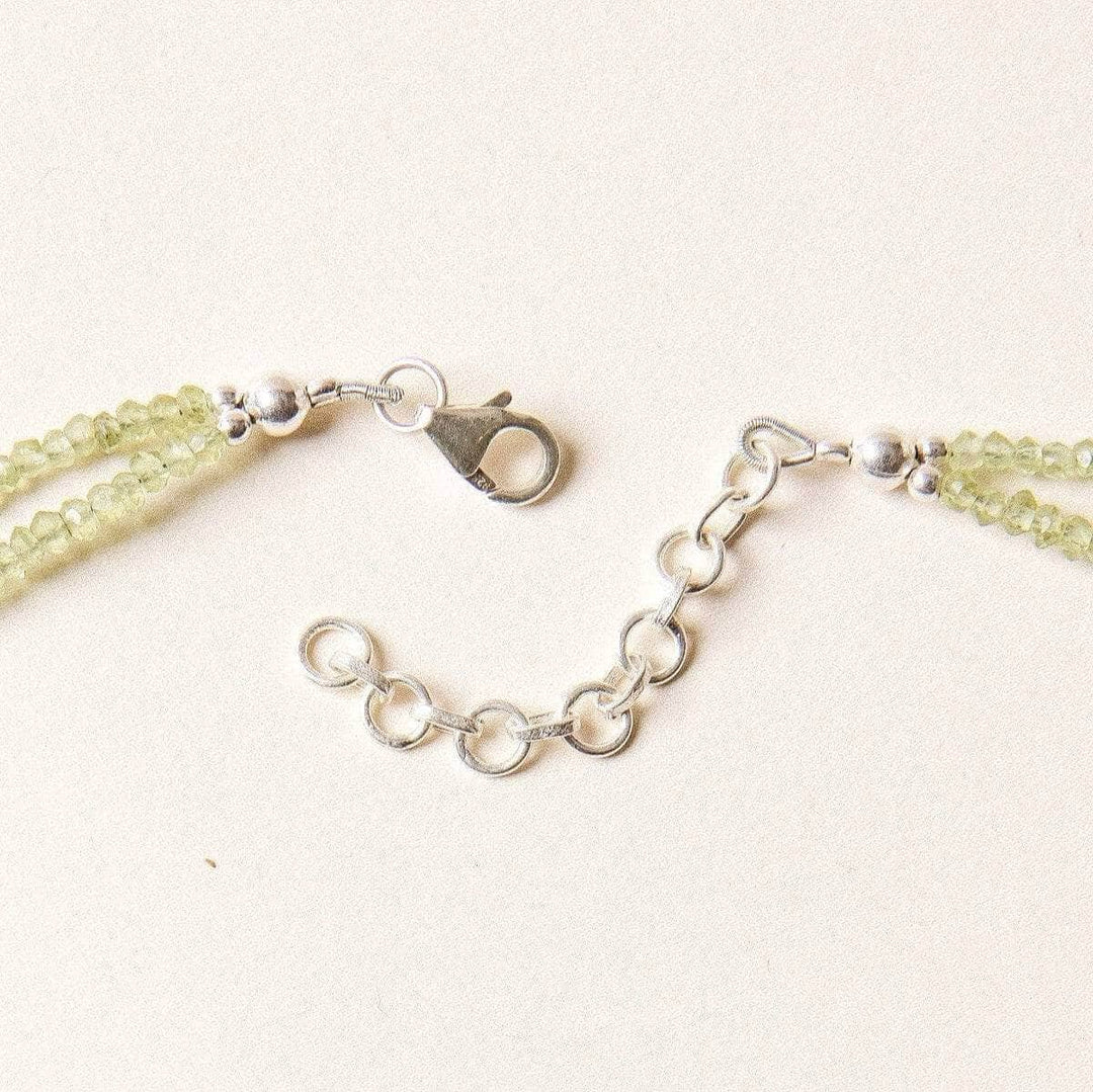 Peridot Double Strand Bead Necklace