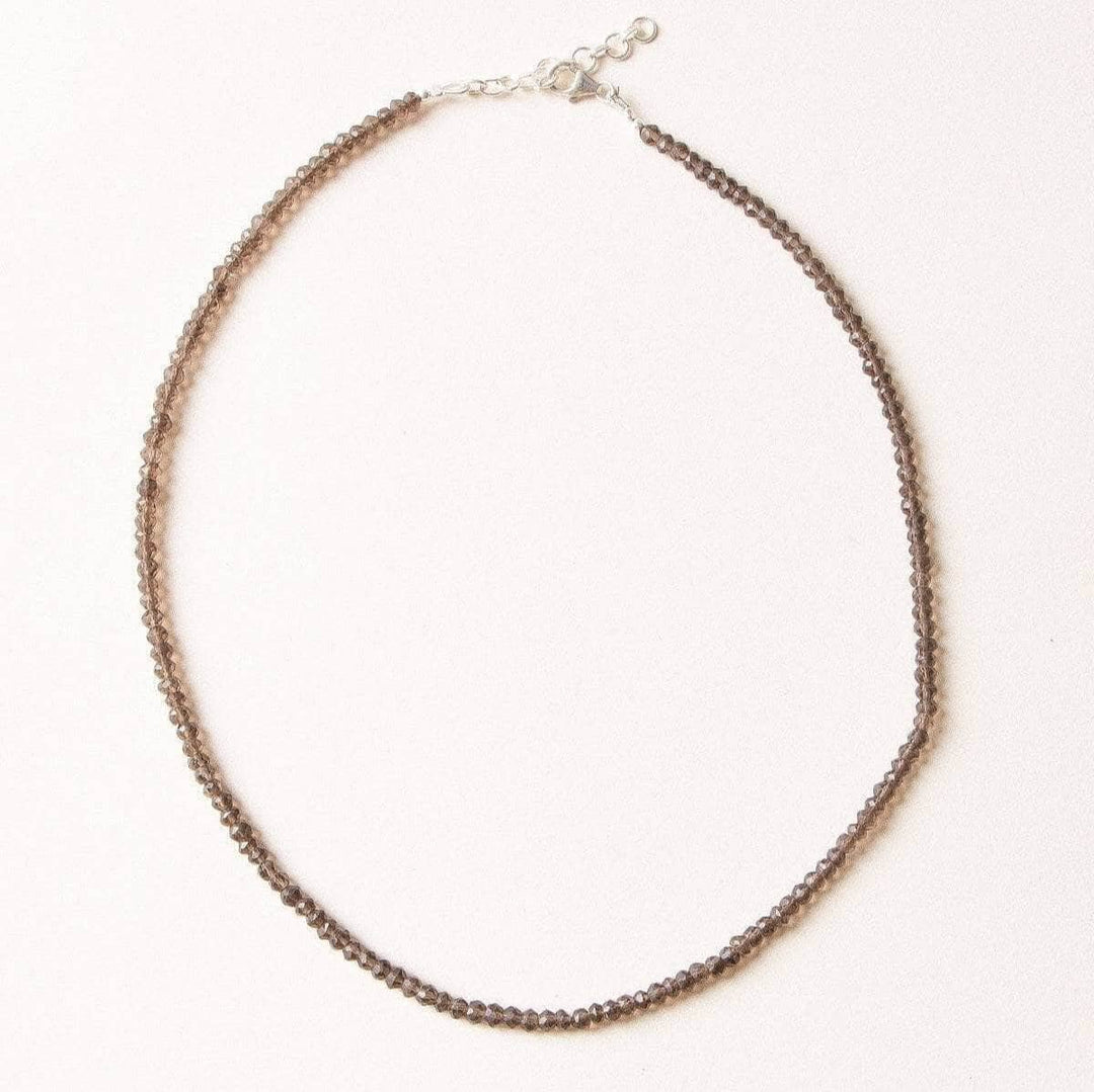 Smokey Quartz Bead Necklace