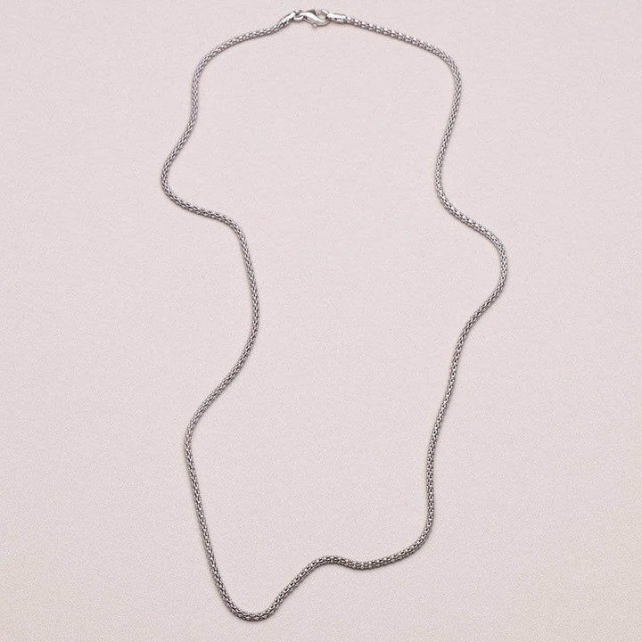 Sterling Silver Rhodium Chain - 18, 24 and 30 Inches