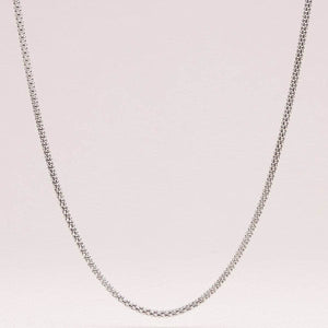 Sterling Silver Rhodium Chain - 18, 24 and 30 Inches