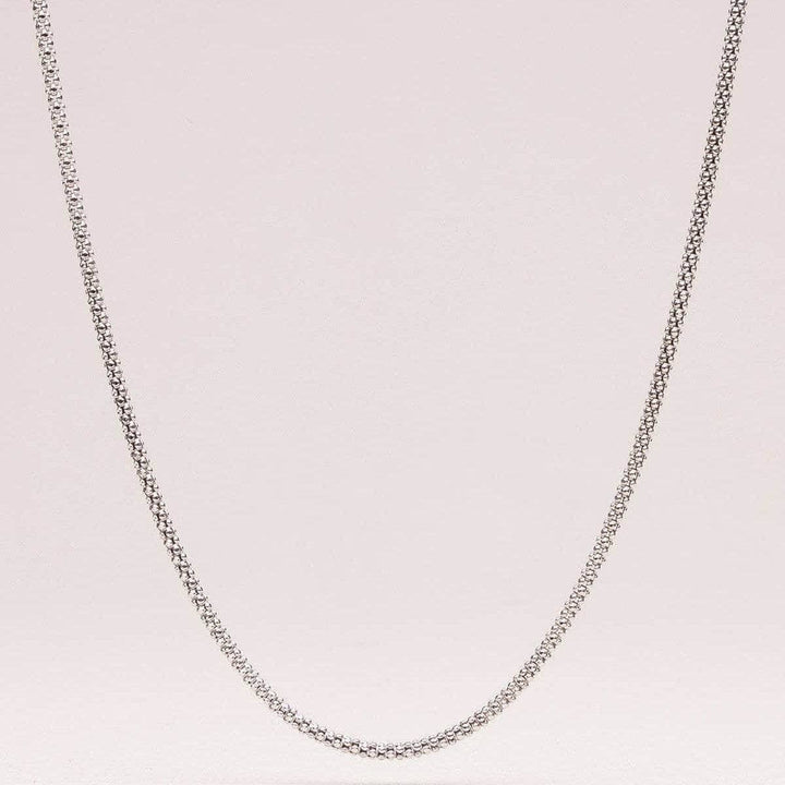 Sterling Silver Rhodium Chain - 18, 24 and 30 Inches