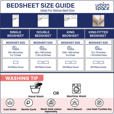 Fitted King Size Cotton Bedsheet - Sweet Cherry Light Brown