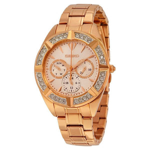 Seiko Lord Rose Gold Dial Women 38mm