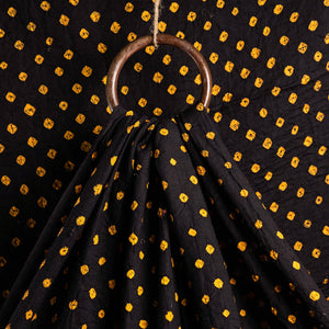 Black - Kutch Tie-Dye Mul Cotton Bandhani Fabric 11