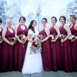 Burgundy Winter Wonderland Wedding