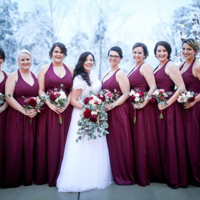 Burgundy Winter Wonderland Wedding
