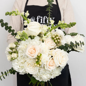 Snow White Bouquet Bar Flower Kit
