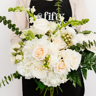 Snow White Flower Bouquet