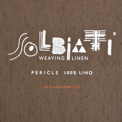 Solbiati Haze Gray Linen Pants