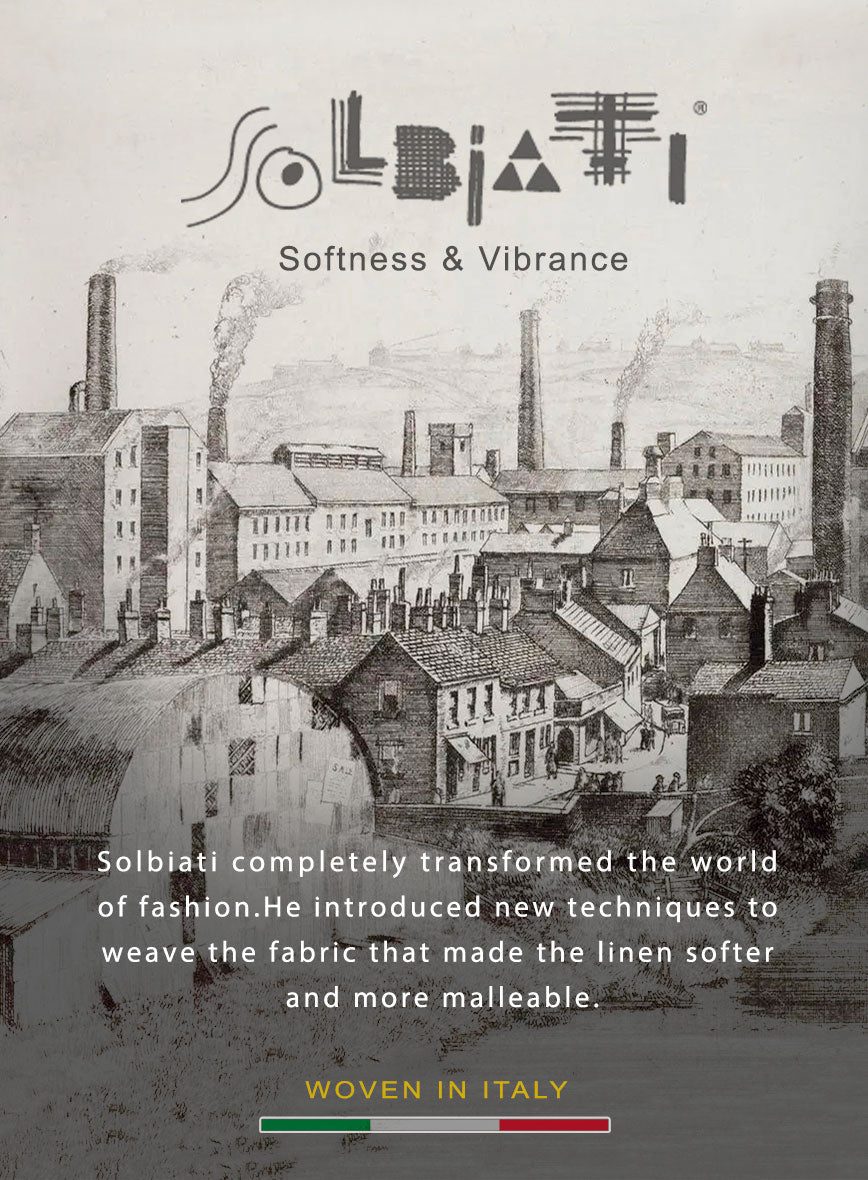 Solbiati Earthweave Brown Linen Suit