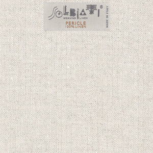 Solbiati Beige Herringbone Linen Pants