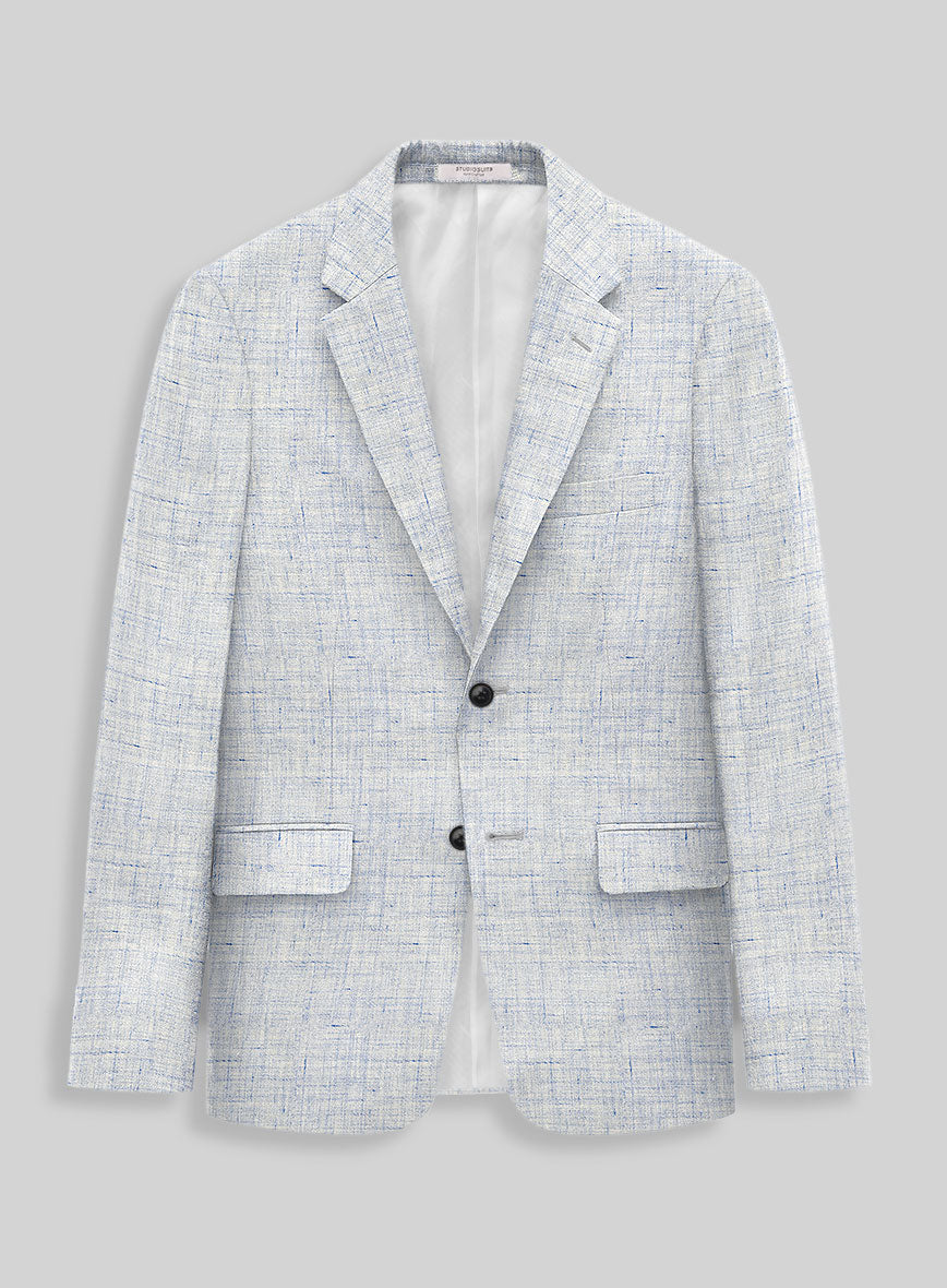 Solbiati Cloudweave Blue Linen Suit