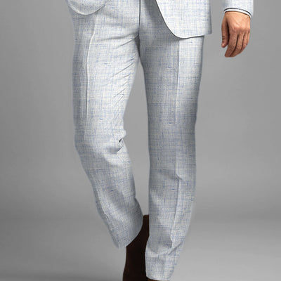 Solbiati Cloudweave Blue Linen Suit