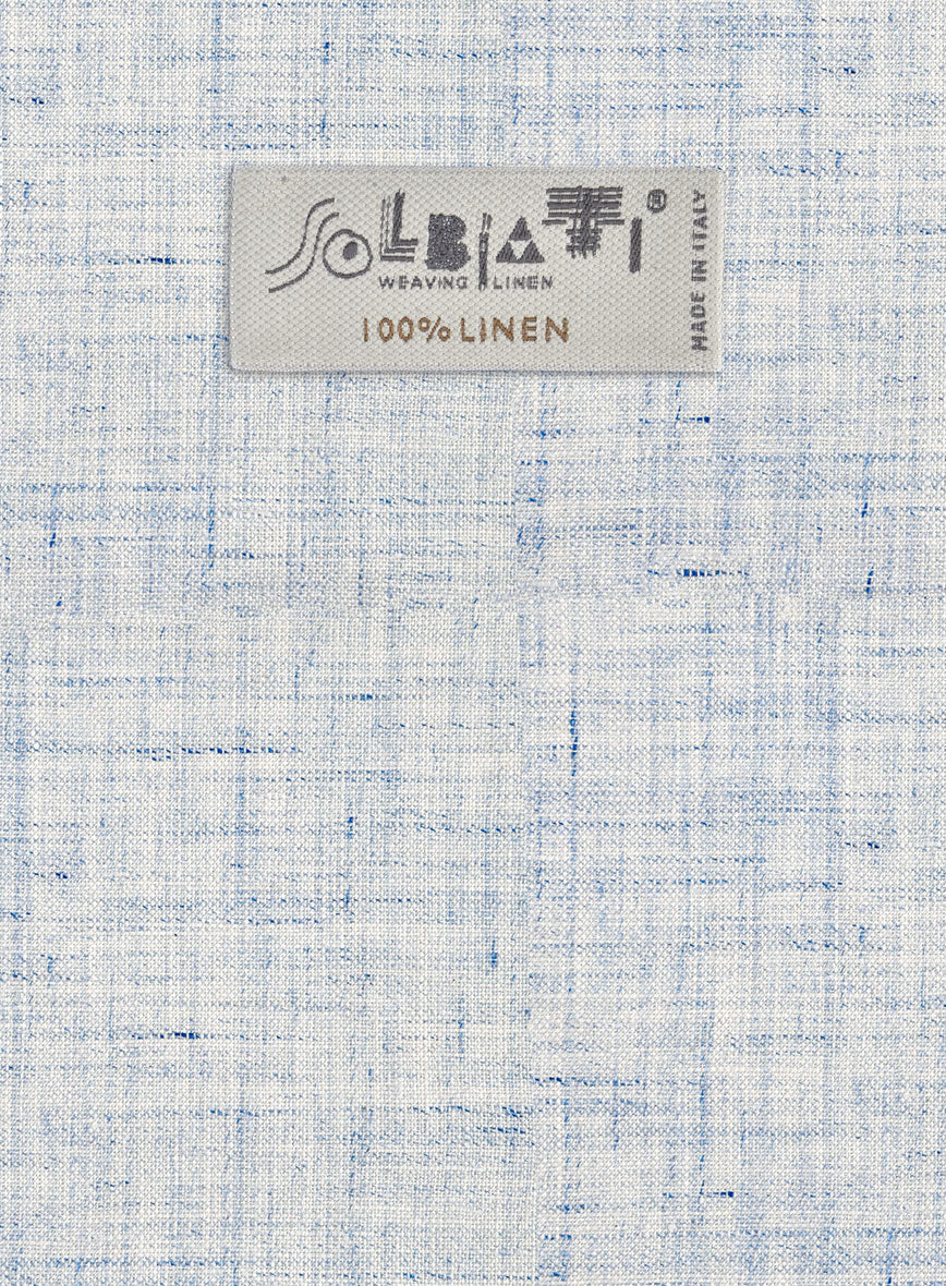 Solbiati Cloudweave Blue Linen Pants