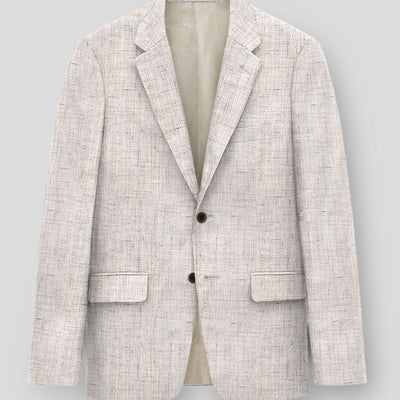 Solbiati Earthweave Brown Linen Jacket