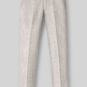 Solbiati Earthweave Brown Linen Pants
