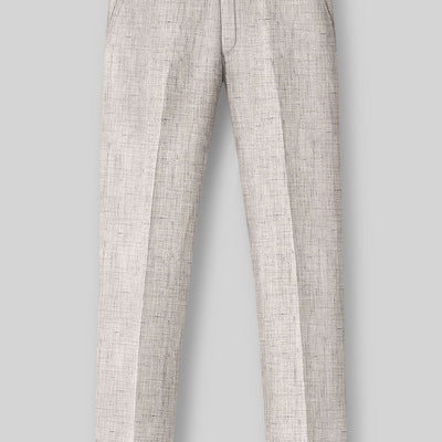 Solbiati Earthweave Brown Linen Pants